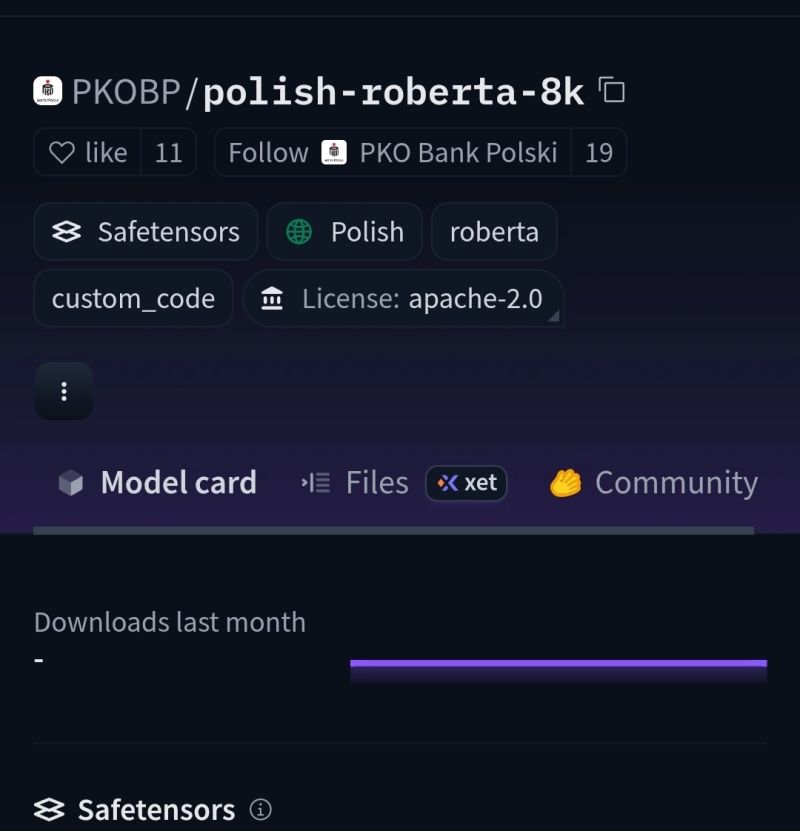 Logo PKO Banku Polskiego i platformy Hugging Face
